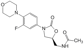 Формула действующего вещества Линезолид*