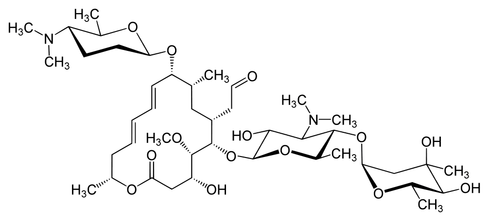 Формула действующего вещества Спирамицин*