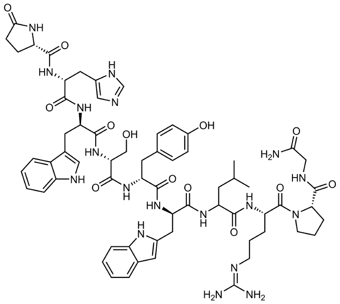 Формула действующего вещества Трипторелин*