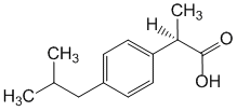 Формула действующего вещества Ибупрофен*
