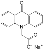 Формула действующего вещества Оксодигидроакридинилацетат натрия