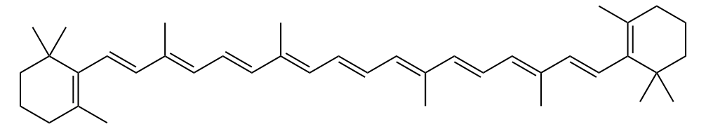 Формула действующего вещества Бетакаротен*