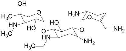 Формула действующего вещества Нетилмицин*