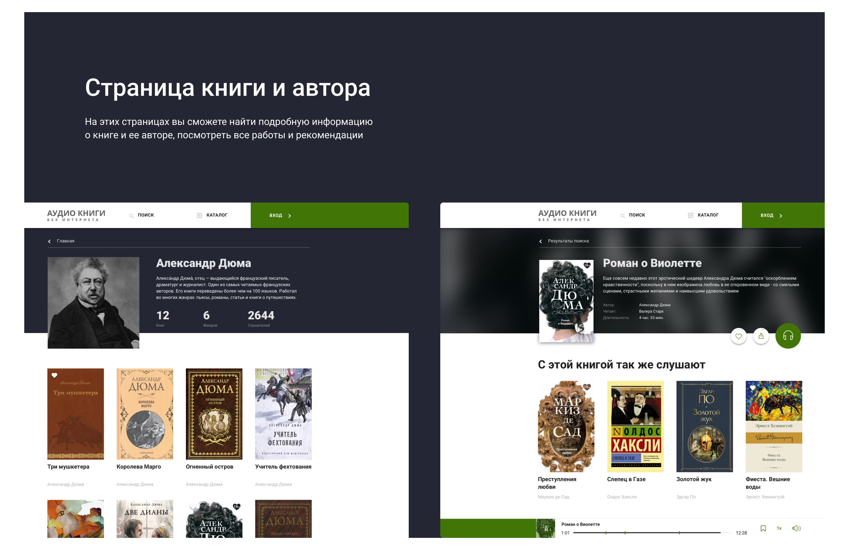 Сайт и приложение для проекта «Аудио Книги»
