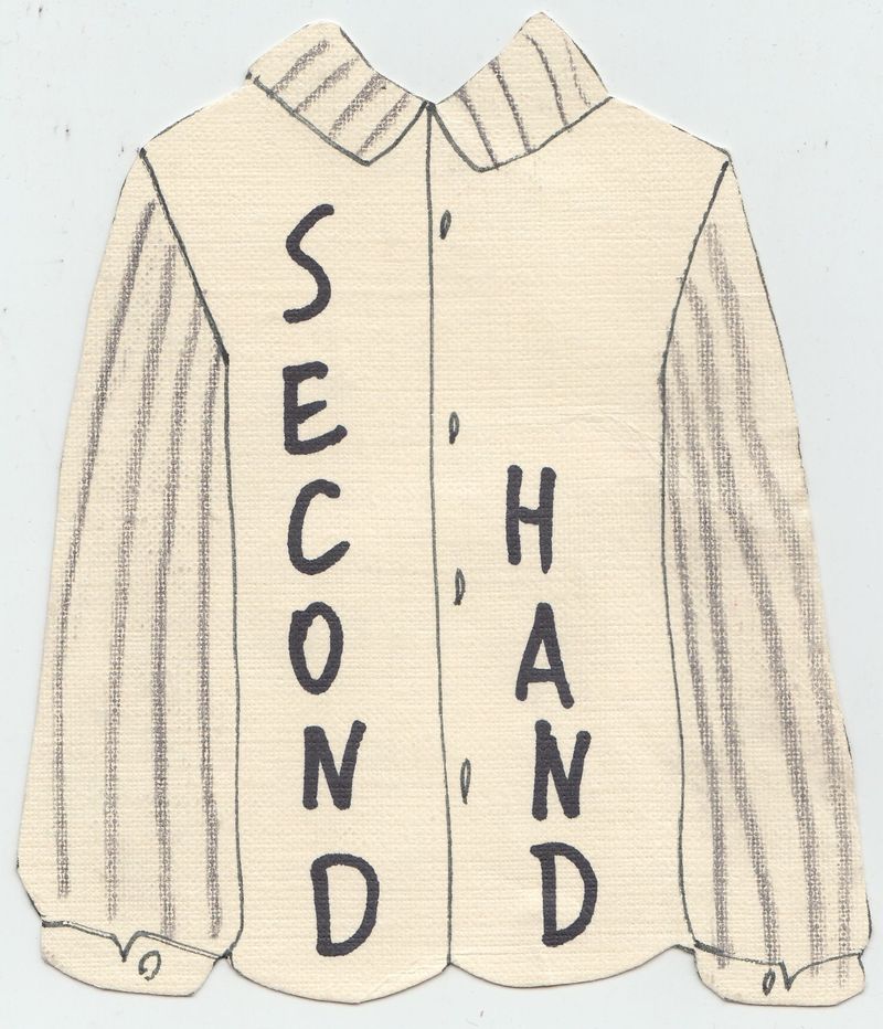 Самодельный флаер к выставке SecondHand группы Second Hand