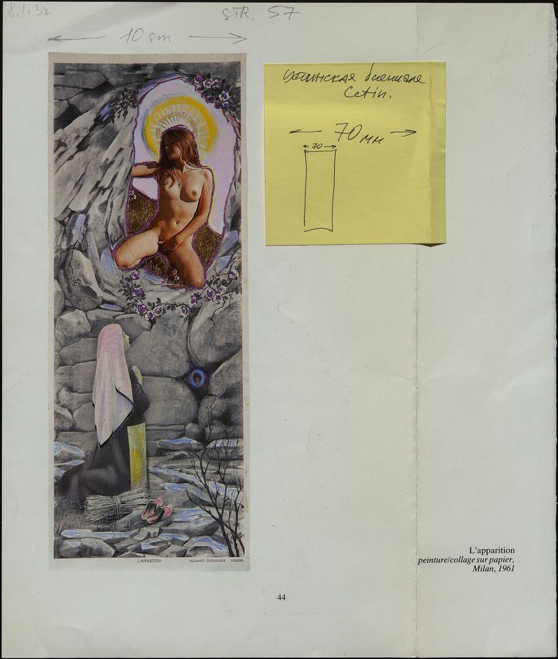 Материалы о Жан Жаке Лебеле для каталога III Цетинской биеннале
