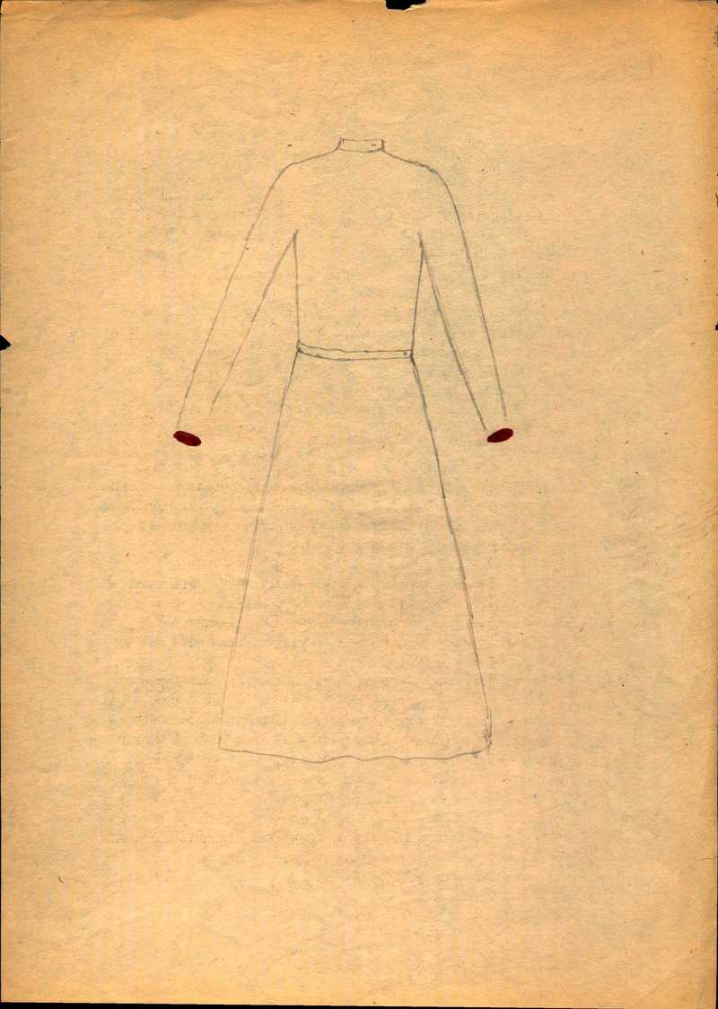 Эскиз платья Натальи Першиной‑Якиманской