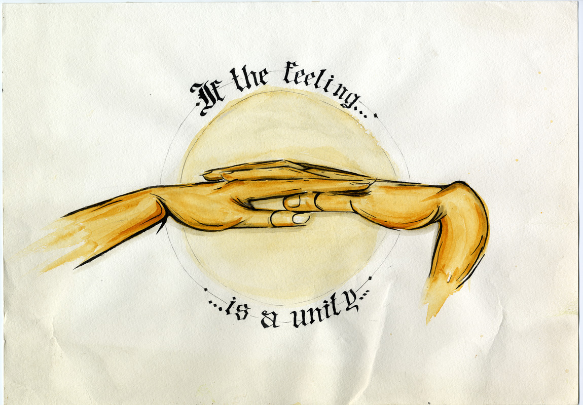 Совместный рисунок Антона Морокова и Артёма Филатова «If the feeling...is a unity»