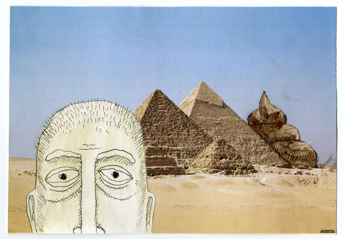 Открытка Андрея Оленева «Египет» из серии «Турист»