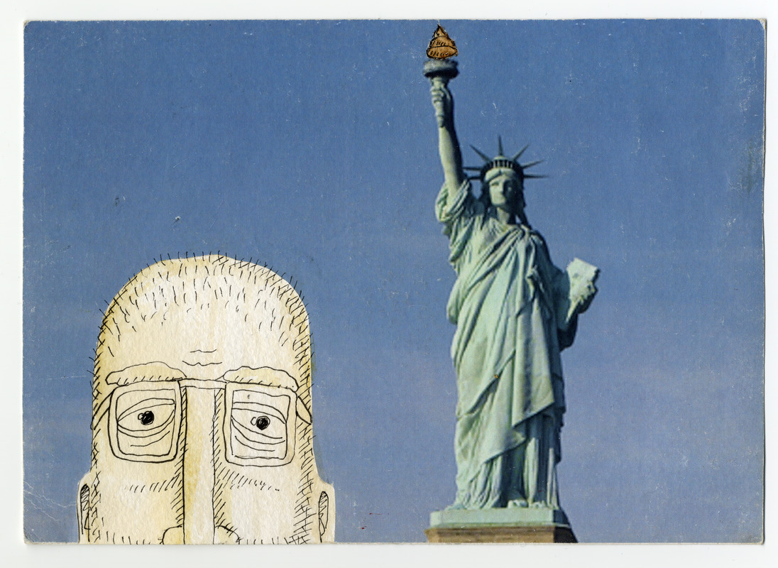 Открытка Андрея Оленева «США» из серии «Турист»