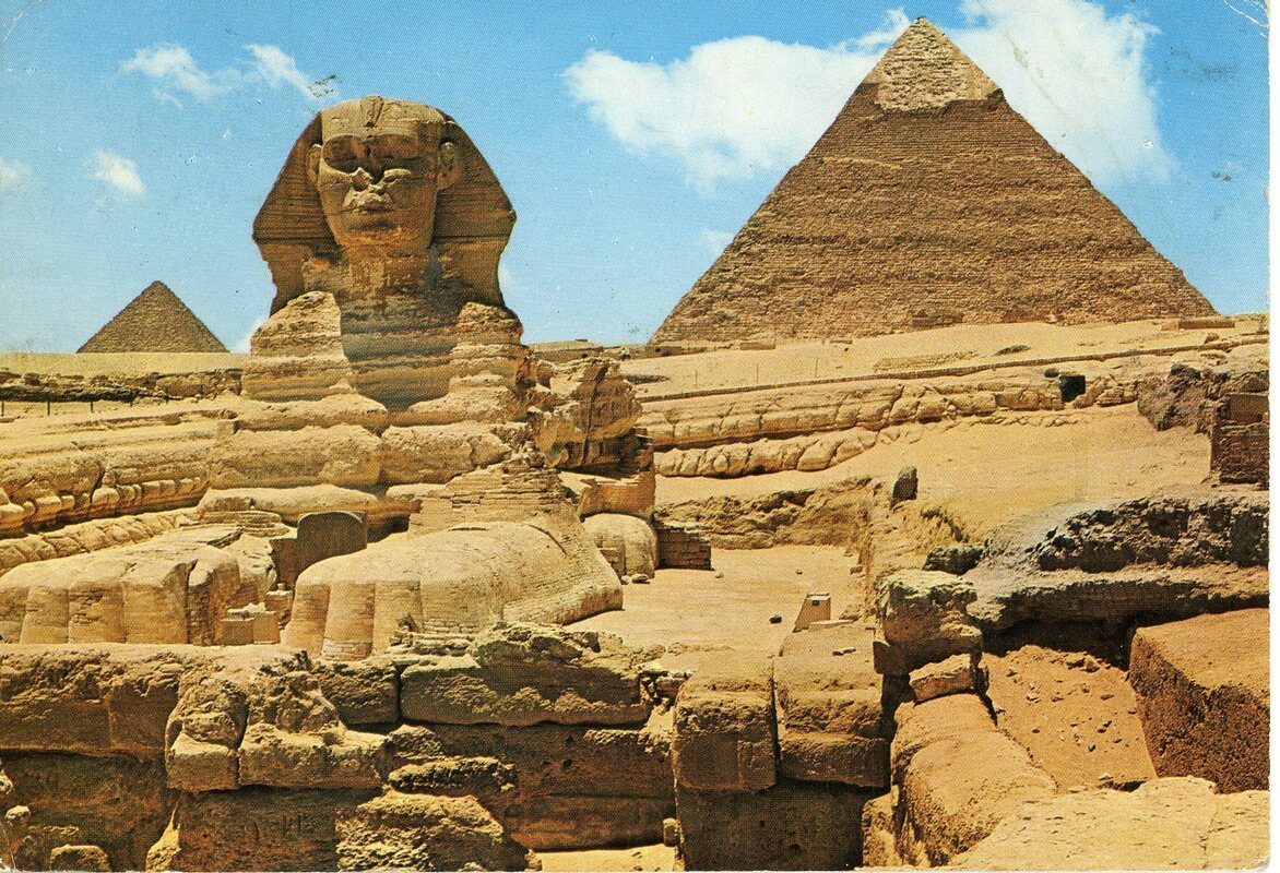 Открытка Жана Карзу Герте Неменовой 1 мая 1973 года из Египта