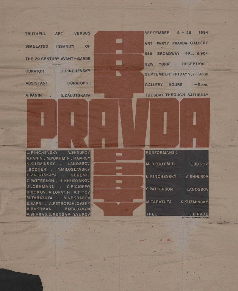 Art Party Pravda. Truthful art versus simulated insanity of the 20 century avant‑garde