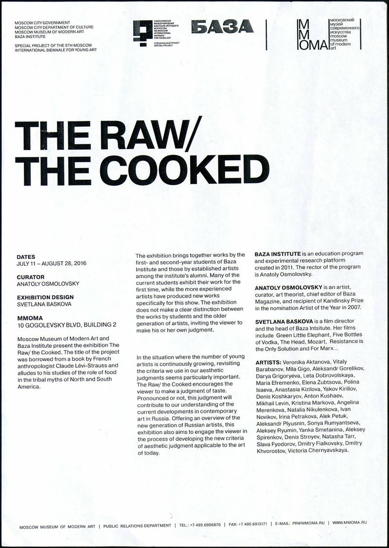 The Raw/ The Cooked
