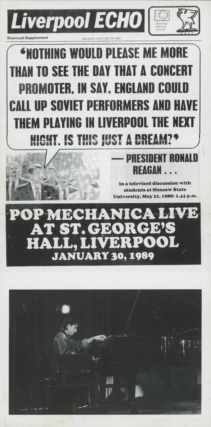 Pop Mechanica Live at St. George's Hall, Liverpool