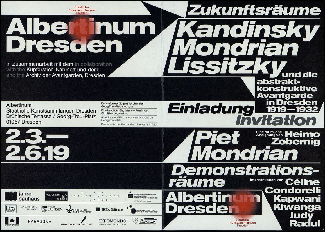 Zukunftsräume. Kandinsky, Mondrian, Lissitzky und die abstrakt‑konstruktive Avantgarde in Dresden 1919 bis 1932