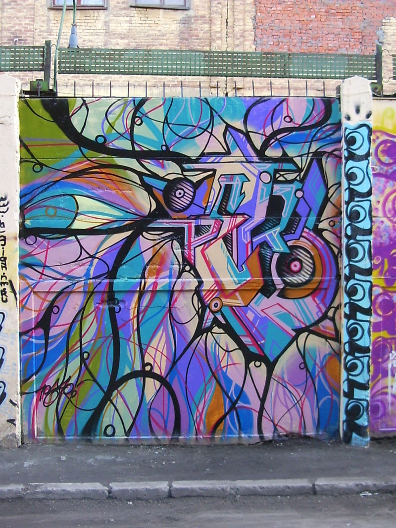 Совместная работа Petro и Mbo на граффити‑чемпионате «DA GREAT MIFP WALL»