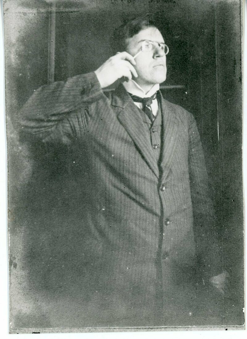 Портрет Давида Бурлюка в 1912 году