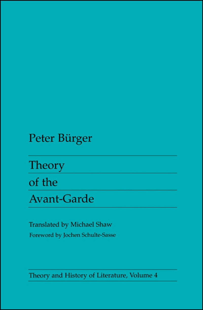 Theory of the Avant‑Garde