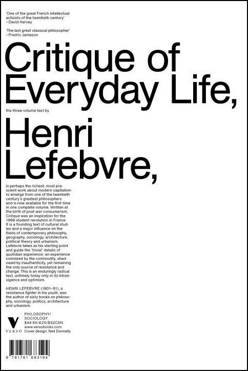 Critique of Everyday Life: The Three‑Volume Text