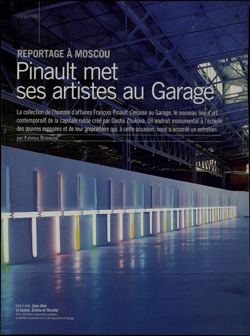 Pinault met ses artistes au Garage