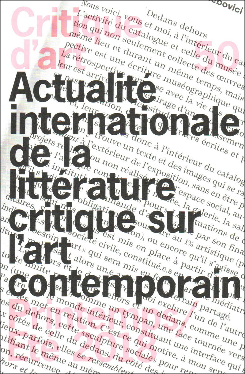 Critique d'art. — 2018. no. 50