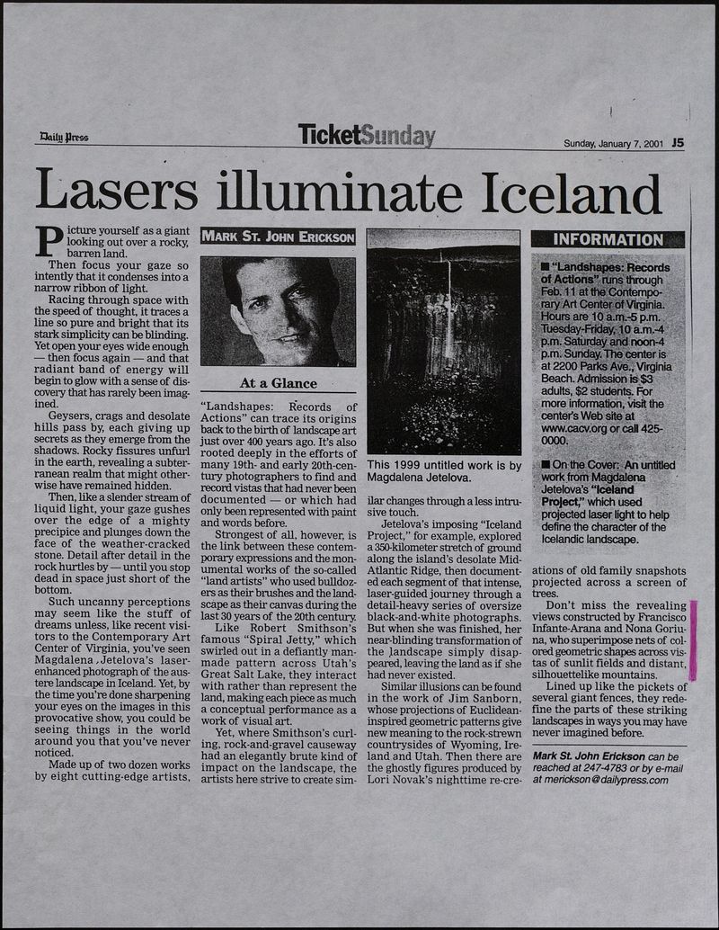 Lasers illuminate Iceland