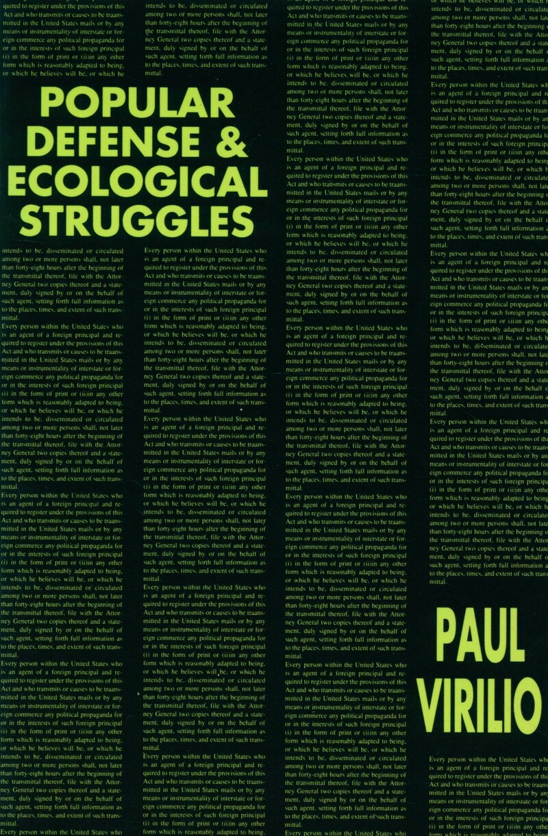Popular Defense & Ecological Struggles