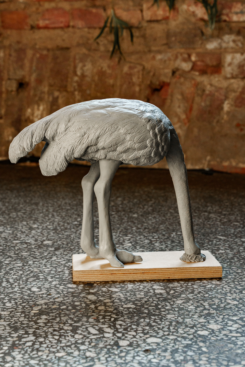 Tactile model “Maurizio Cattelan. Ostrich”