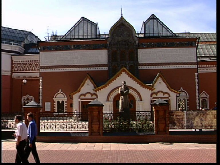 Съёмка фасада Государственной Третьяковской галереи