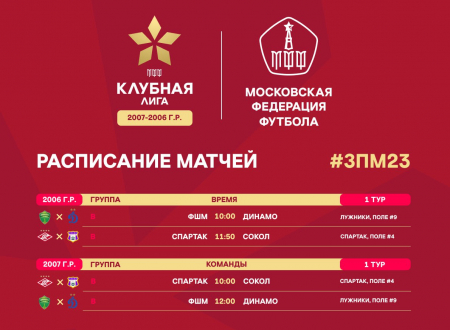14 января пройдут первые матчи Зимнего Первенства Москвы